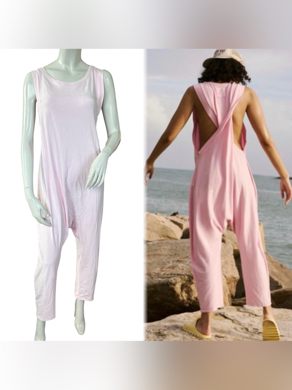 Free People Movement Hot Shot Twisted Onesie in Pinky Fuschia Petal Pink size XS
